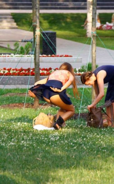 Gorgeous Ass Girl Bending Over