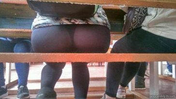 See Through Leggings With Thong