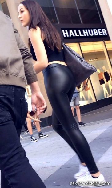 Shinny Leggings Creepshot Ass