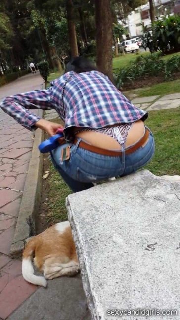 Whaletail Thong Girl Busted