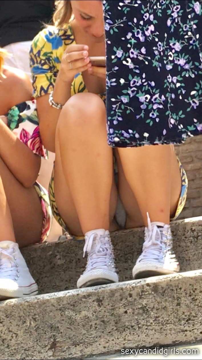 Beautiful Blonde Candid Upskirt