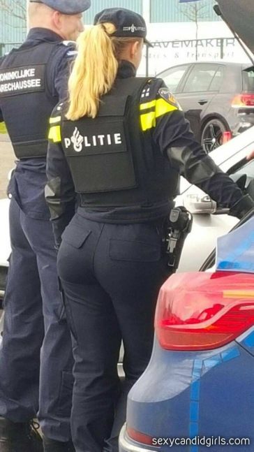 Candid Police Ass