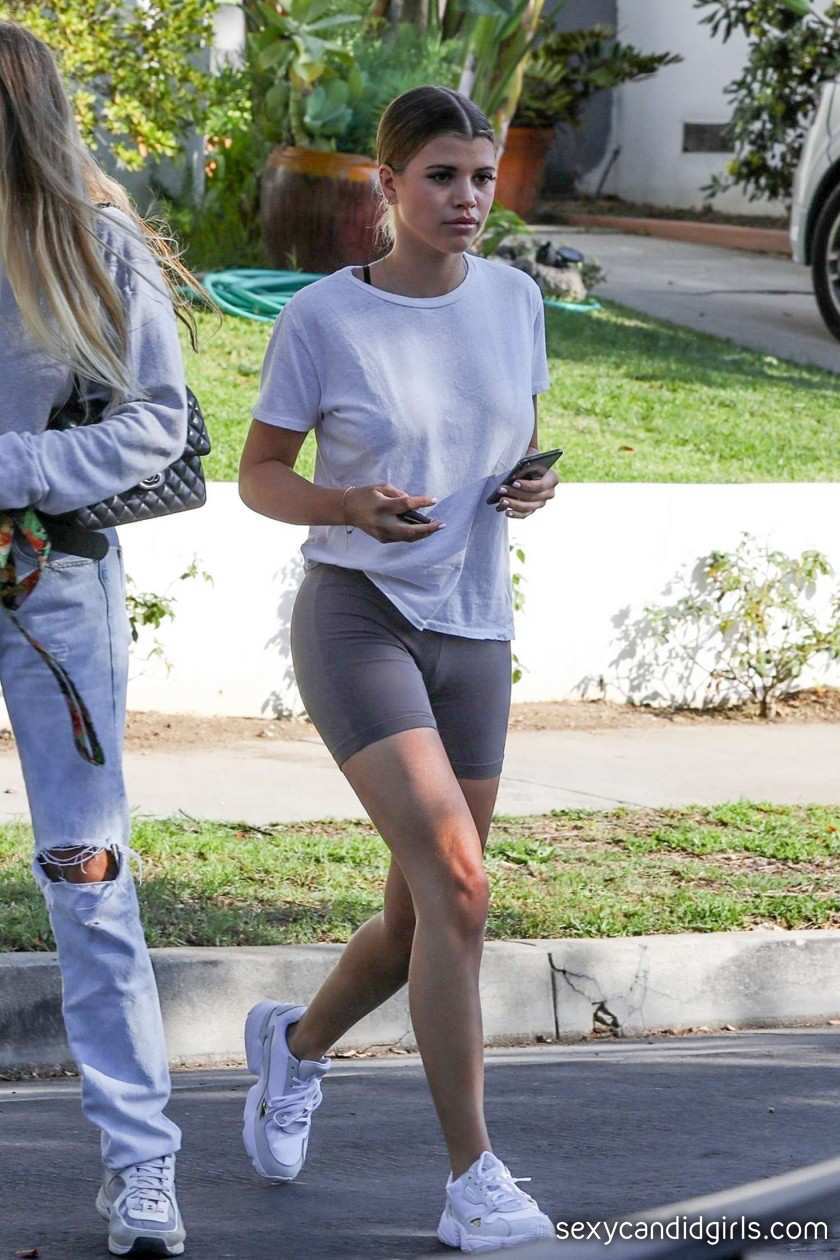 Sofia Richie In Tight Shorts