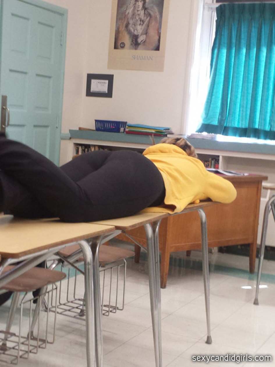 Tight Ass Young Classroom Teen