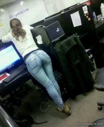 Coworker Candid Ass