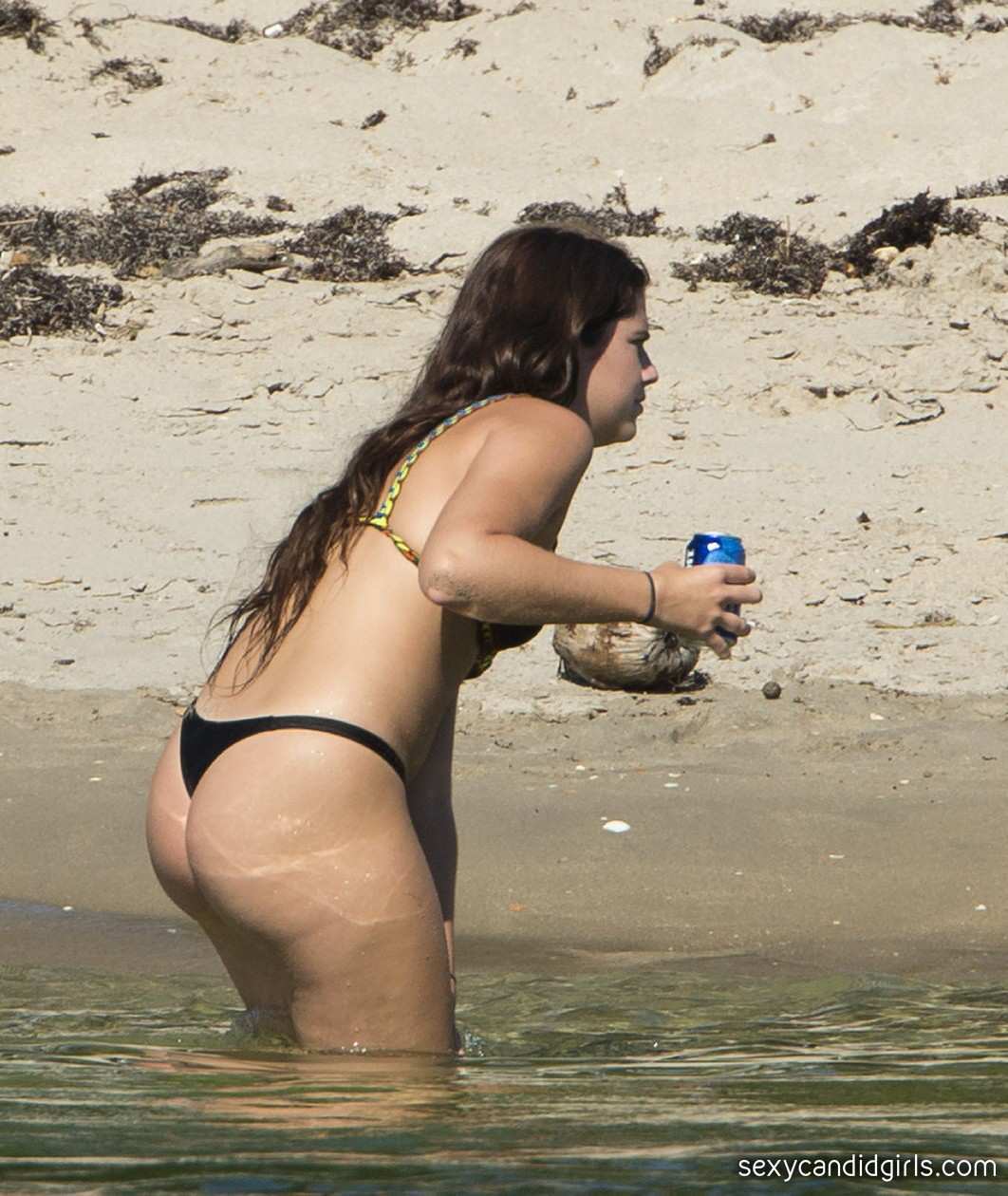 Sexy Thong Girl At The Beach