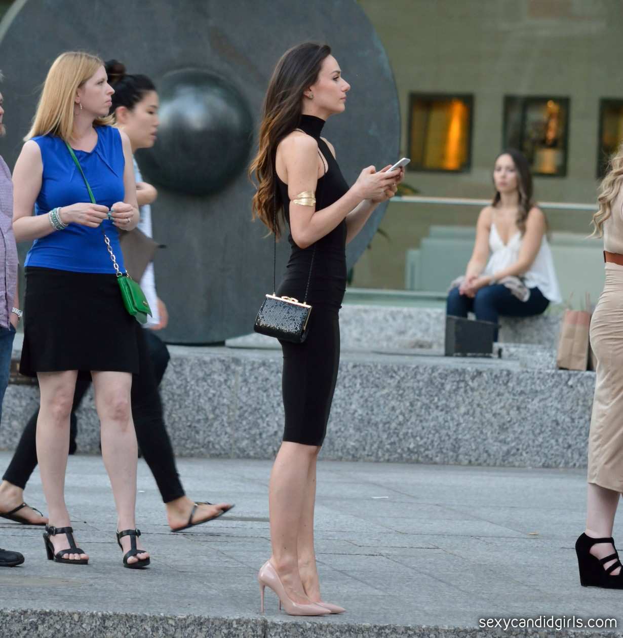 Street Candid Tight Dress Woman 3 Sexy Candid Girls