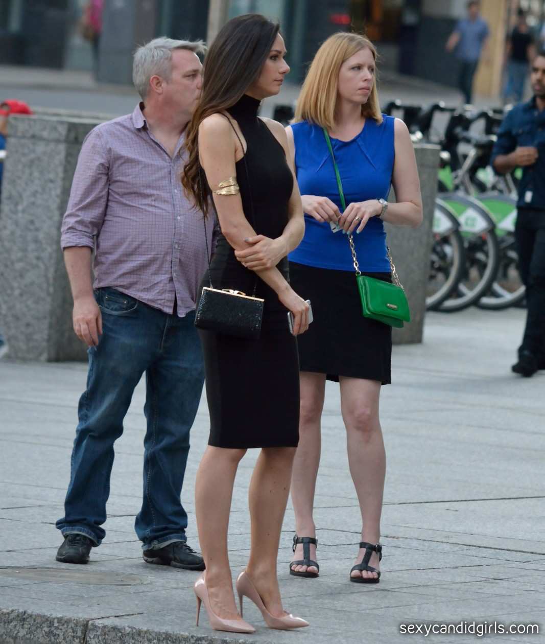 Street Candid Tight Dress Woman