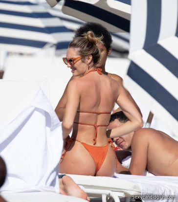Candice Swanepoel Bikini Beach Voyeur