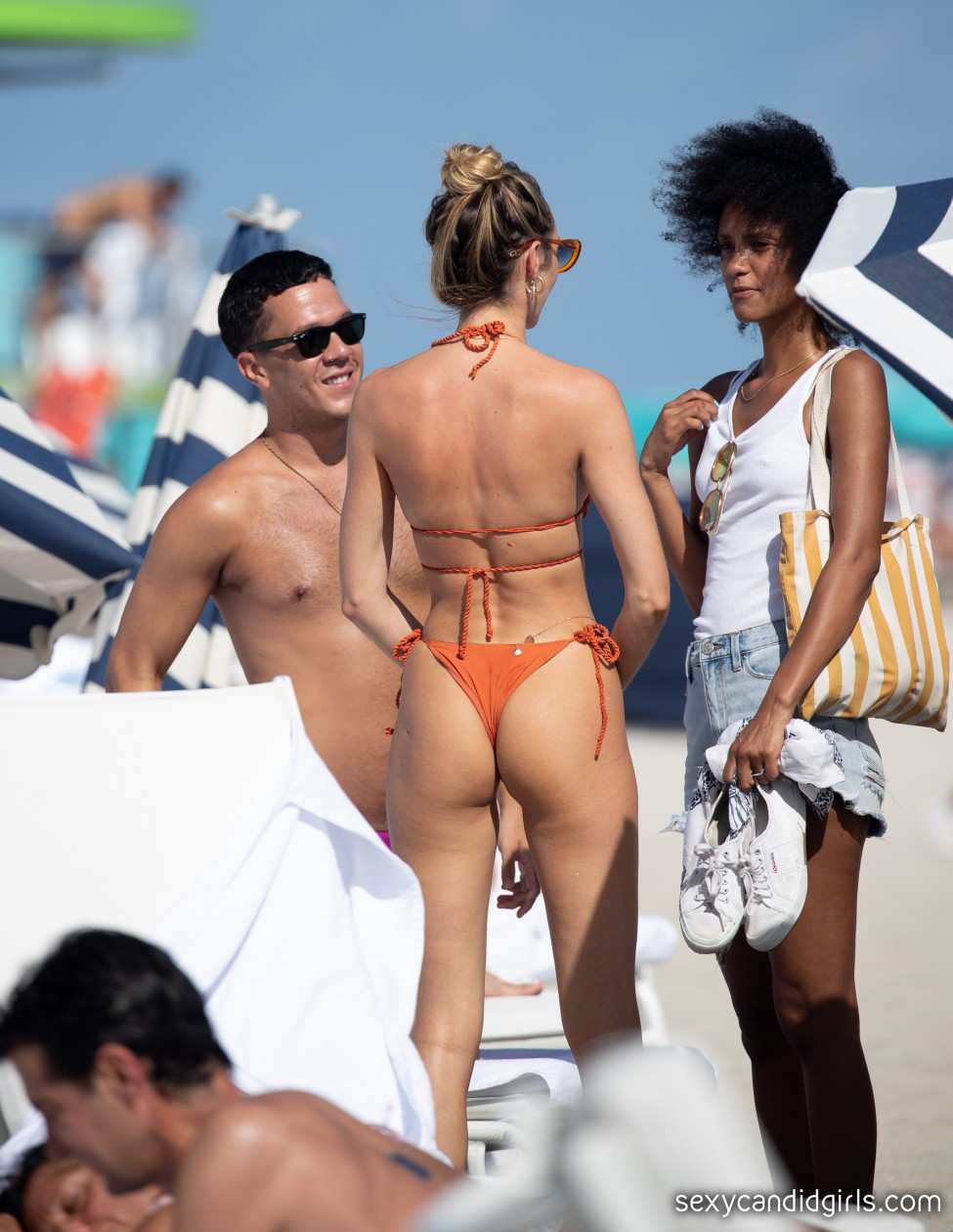 Candice Swanepoel Bikini Beach Voyeur