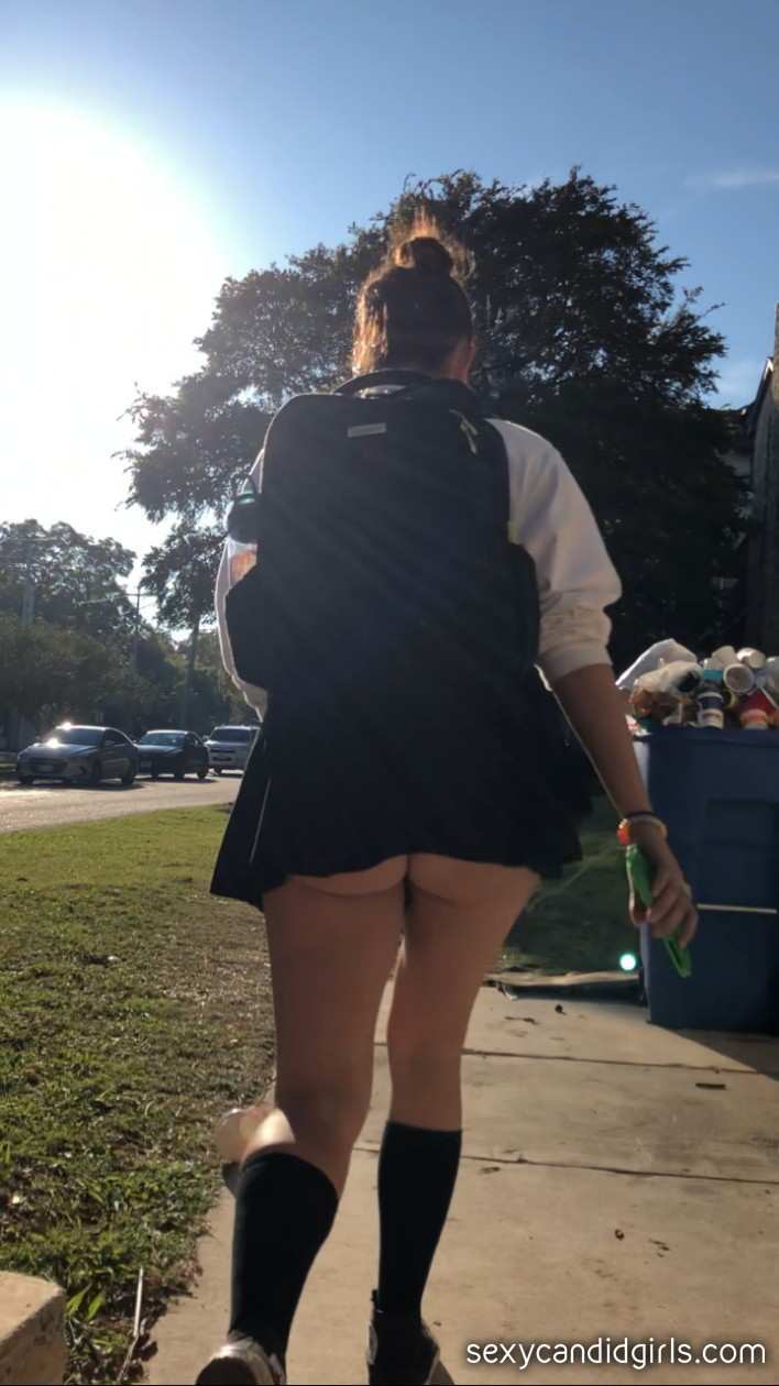 Upskirting College Teen