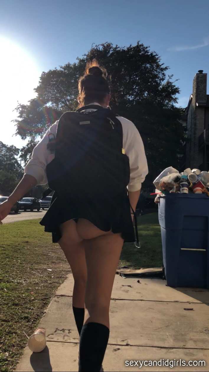 Upskirting College Teen