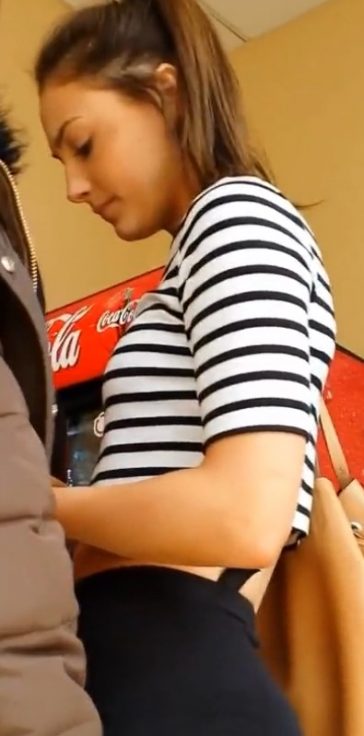 Close Up Candid Ass In Yoga Pants