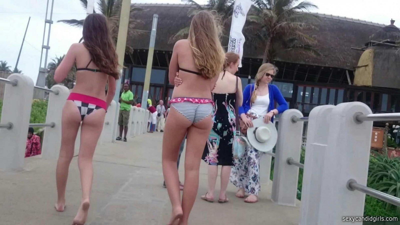 Two Young Candid Teen Creepshots