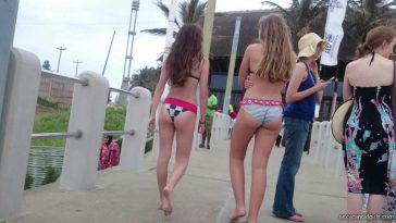 Two Young Candid Teen Creepshots