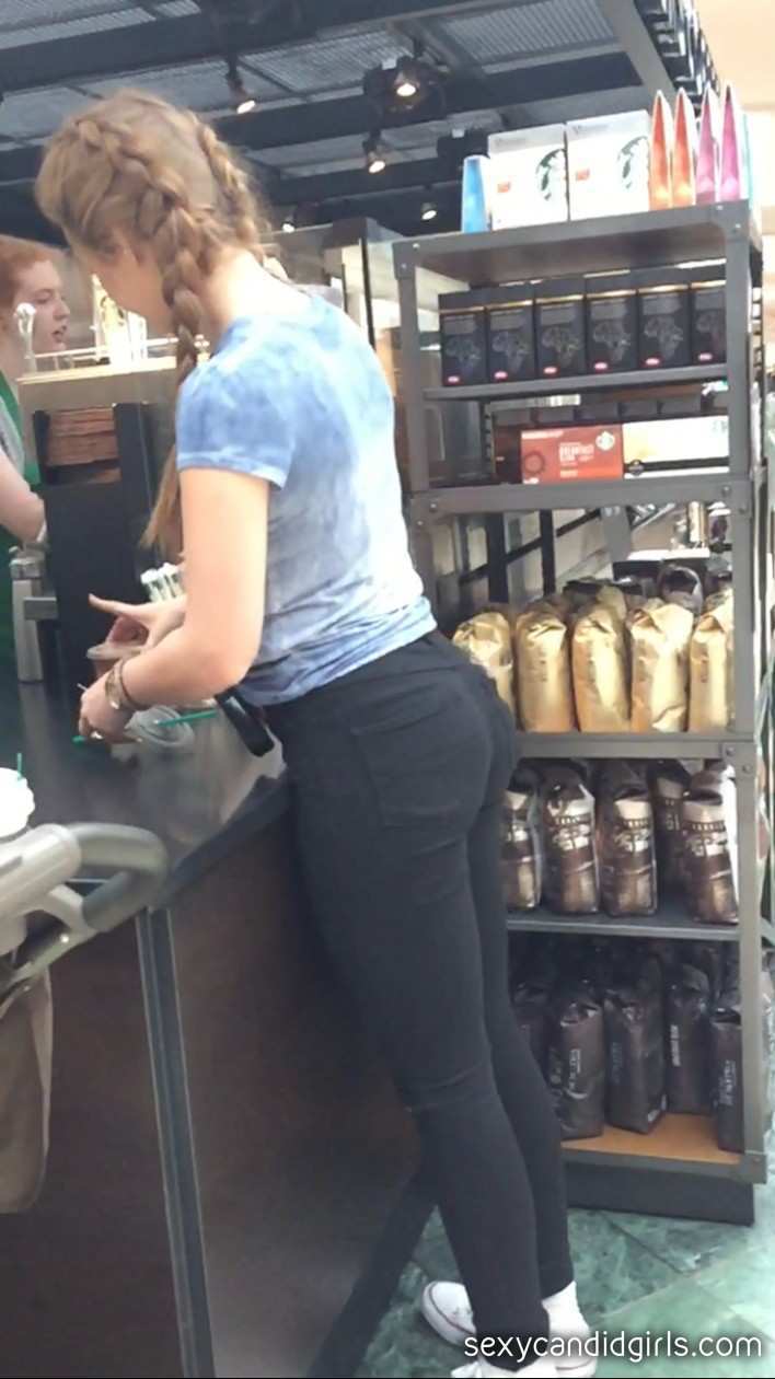 Tight Jeans Blonde Candid picture