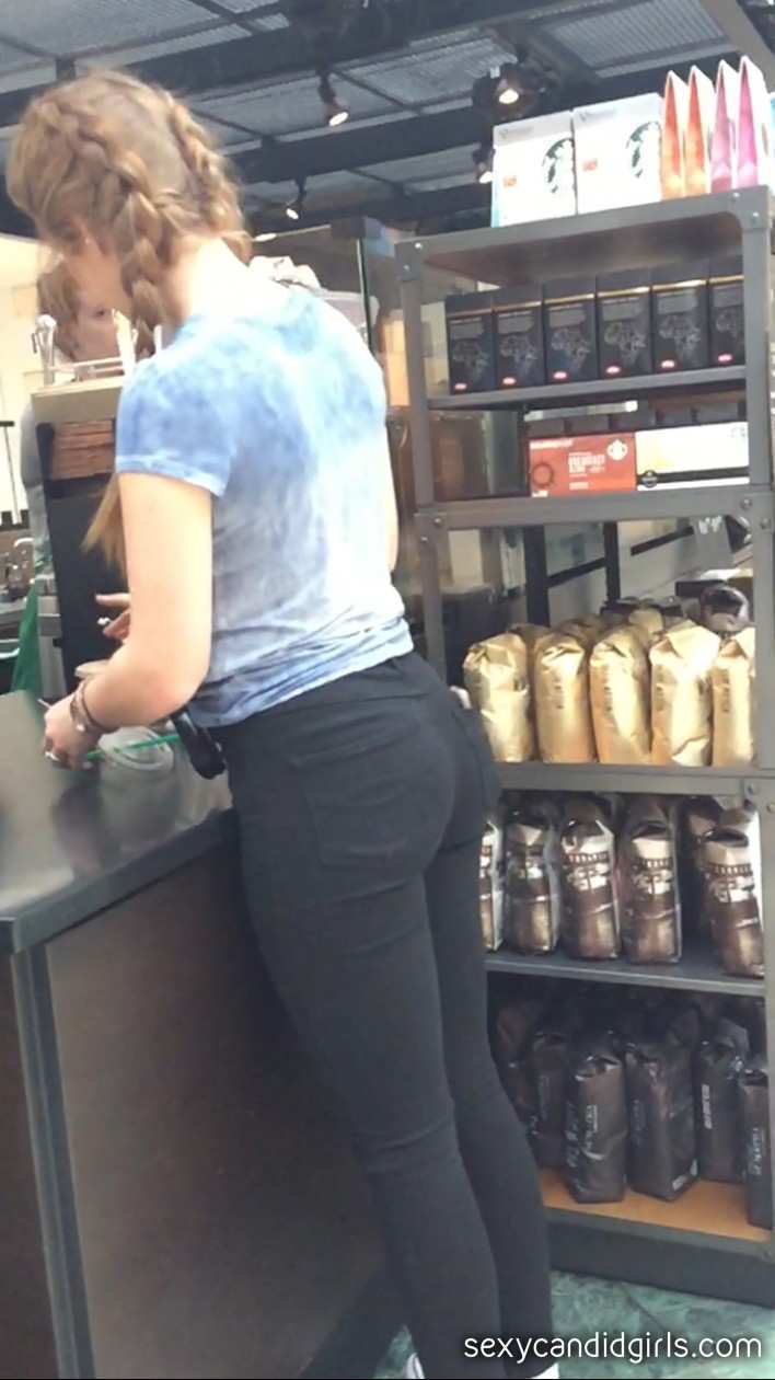 Tight Jeans Blonde Candid Ass
