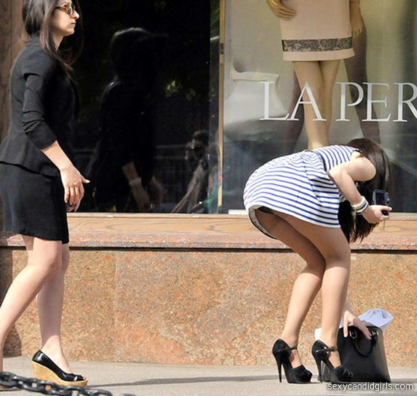 high heel public voyeur candid