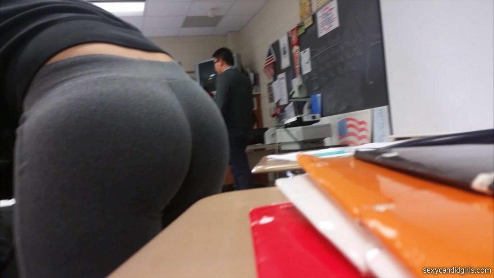 Young Classmate Teen Showing Off Her Candid Ass Sexy Candid Girls