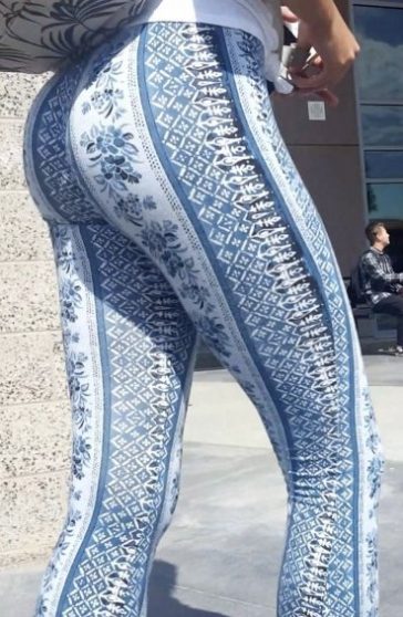 Cute Ass Schoolgirl Candid Leggings