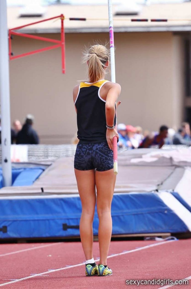 Sexy Sport Girl Blonde In Spandex Shorts Page 6