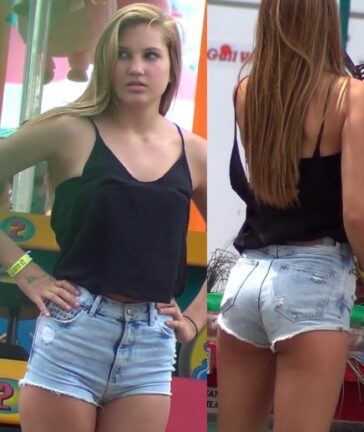 Candid Booty Teen In Shorts
