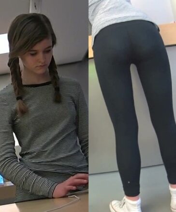 Candid Teen Booty At Apple Store