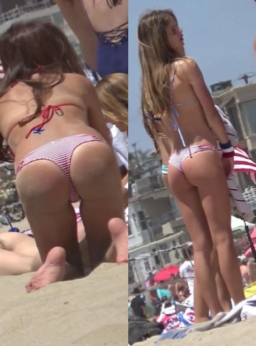 Two Bikini Teens Creepshot Pictures Sexy Candid Girls With Juicy Asses