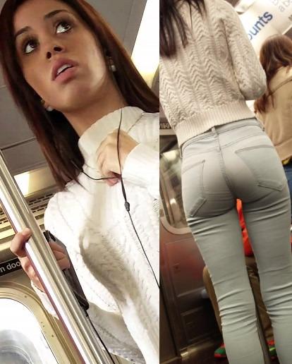 Candid - Sexy Ass In Tight Jeans