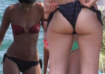 Sexy Young Teen In Bikini Beach Voyeur Video Part3