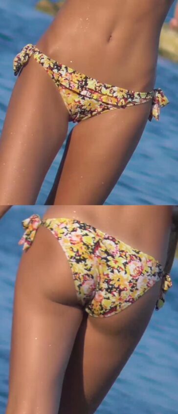 Skinny Candid Teen In Bikini At The Beach