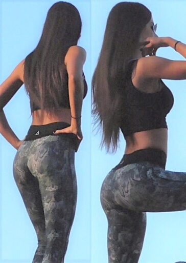 Fit Girl In Tight Leggings Show