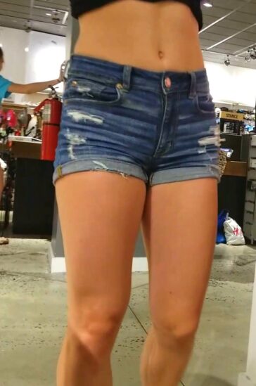 Fit Teen In Denim Shorts