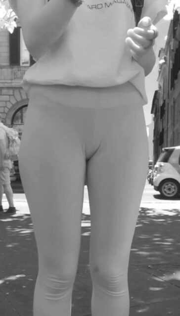 Schoolgirl In Tight Leggings