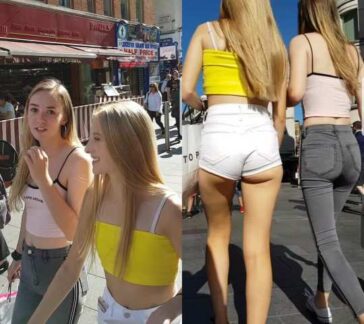 Two Young Candid Teens