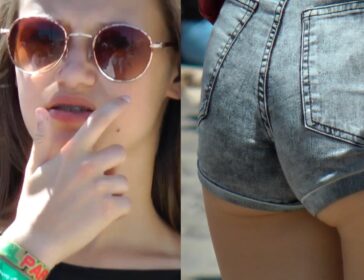 Sexy Candid Teen Gap In Shorts