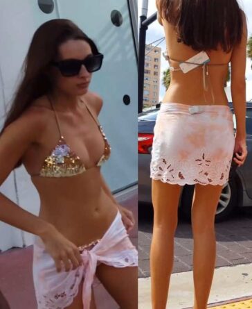 Skinny Tall Girl In New Bikini