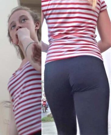 Candid Ass Teen Creepshot In Leggings