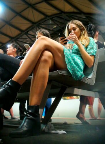 Four Hot Girls Upskirted