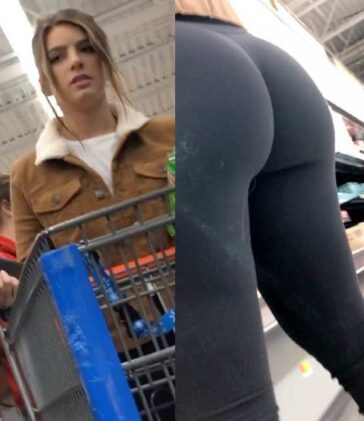 Candid Booty Teen In Leggings