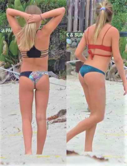 Candid Teens In Thong Beach Voyeur