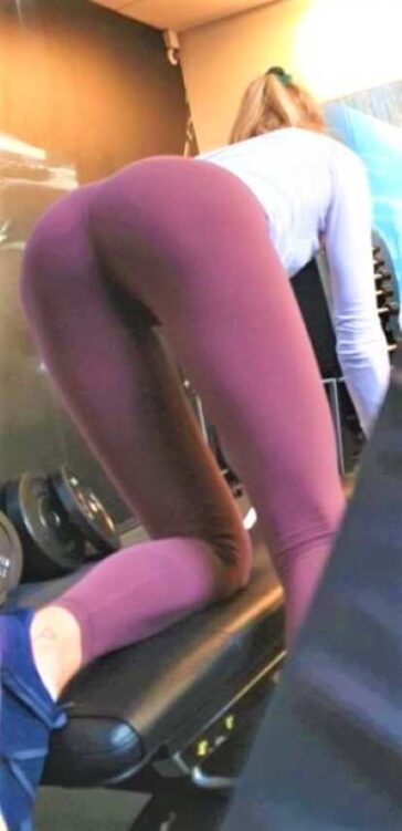 Fit Blonde Candid Ass