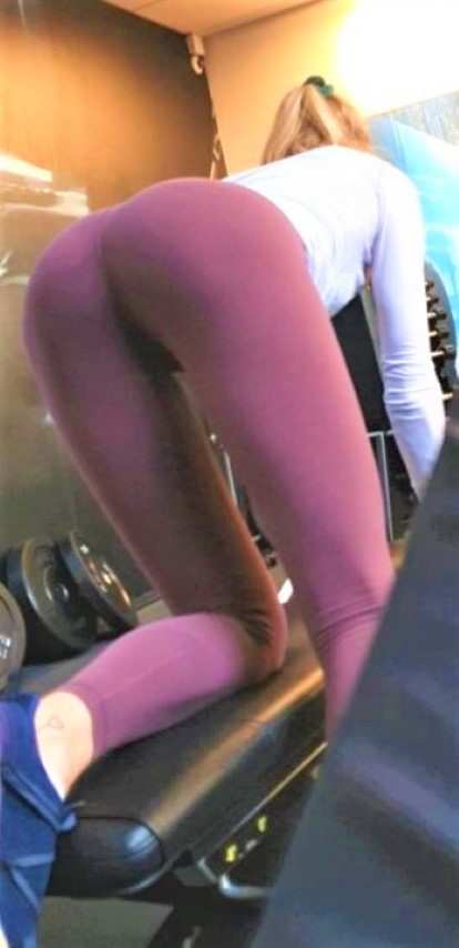 Fit Blonde Candid Ass