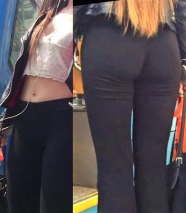 Sexy Leggings Candid Girl