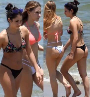 Two Hot Bikini Teens In Thong