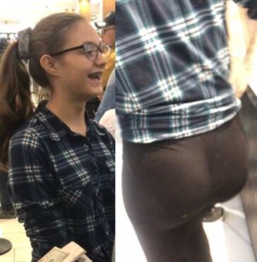 Young Teen Creepshot Ass In Tight Leggings