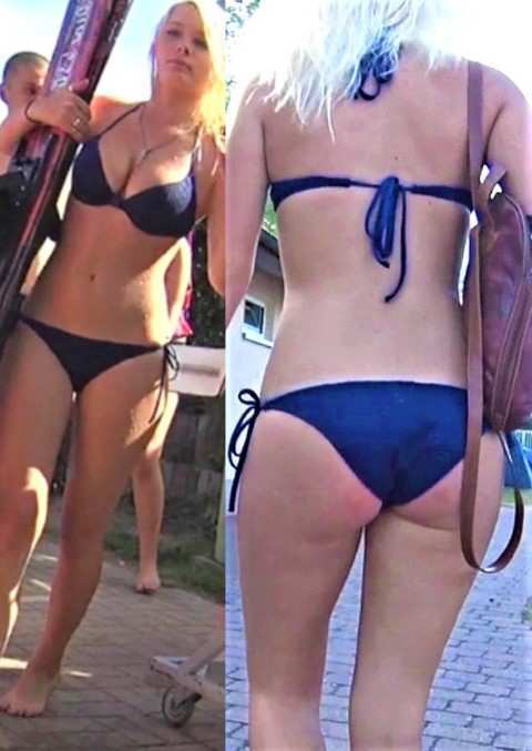Candid Teen Jiggly Booty