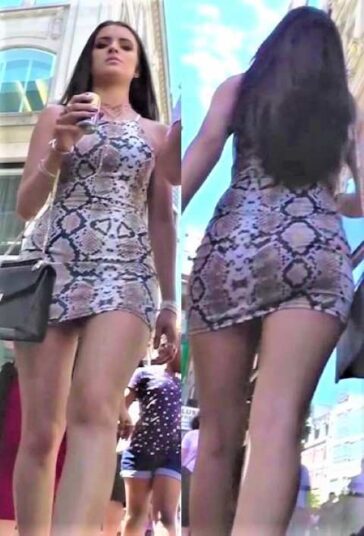 Candid Tight Dress Slut