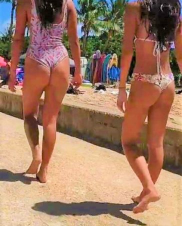 Young Asian Teens Bikini Candid Ass