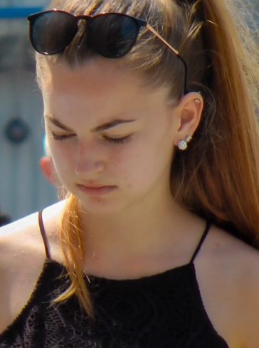 Beautiful Teen In Short Summer Dress